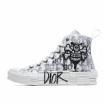 Dior B23 Oblique Slip-on Low Top Sneakers Sheer Print Sneakers